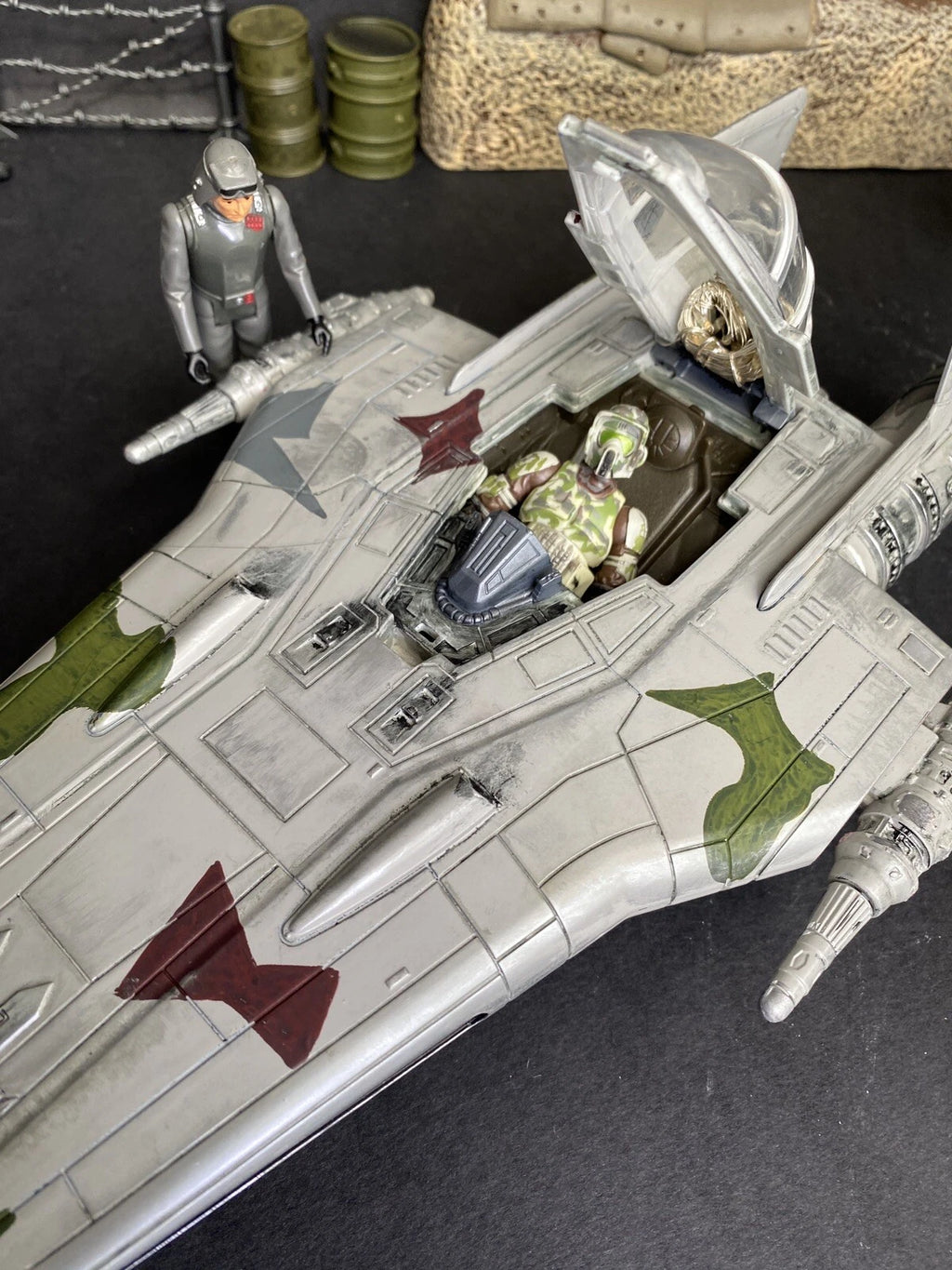 A-Wing “Hunter’s Fang” –  Rebel Interceptor Kashyyyk Camo Starfighter Star Wars - view 5