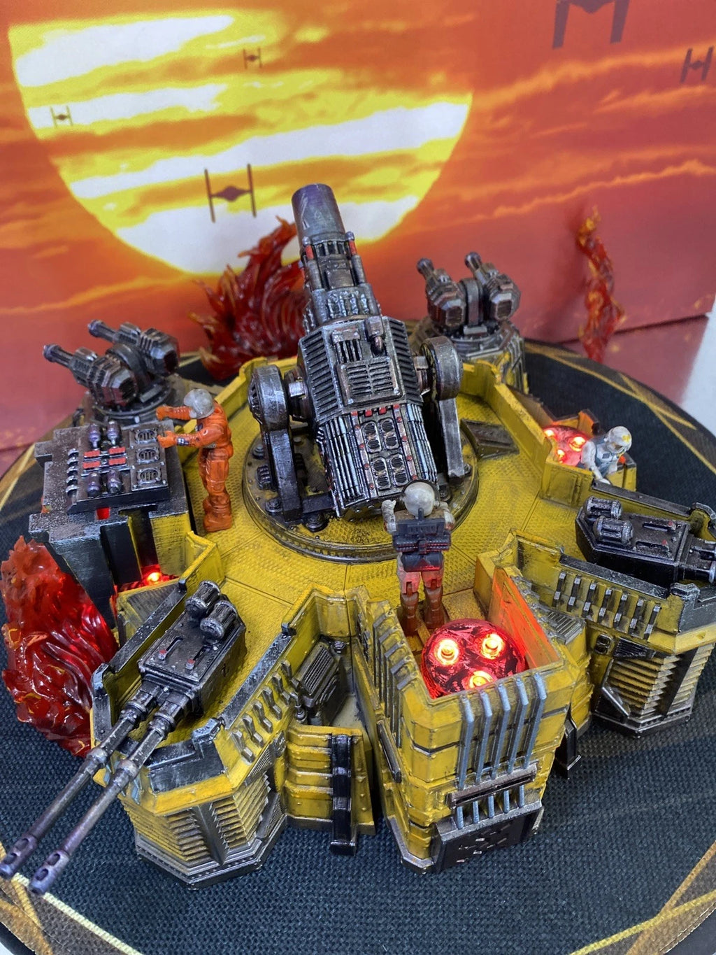 CINDERLINE BATTERY MASK Scale V.E.N.O.M. Siege Emplacement Diorama Hand-Painted