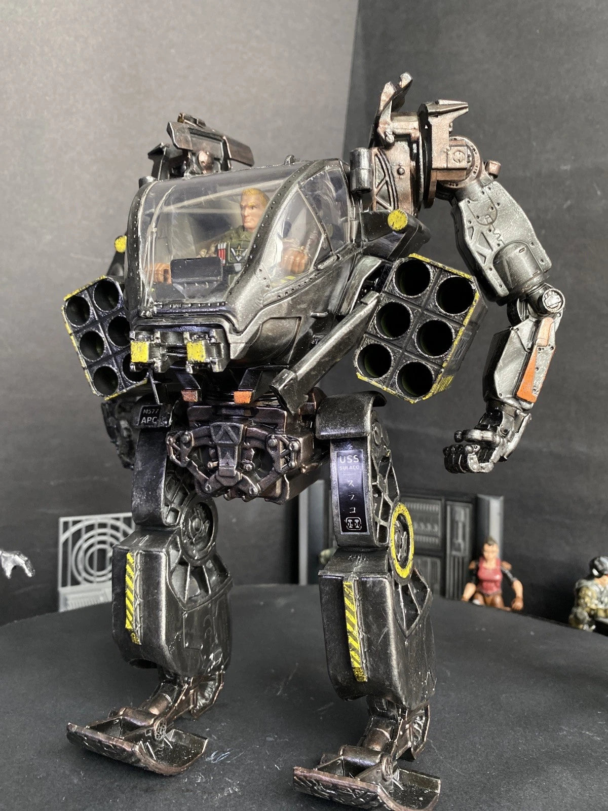 GI JOE COBRA CUSTOM SIEGE MECH WALKER 3.75 HASBRO VINTAGE VEHICLE COLLECTIBLE