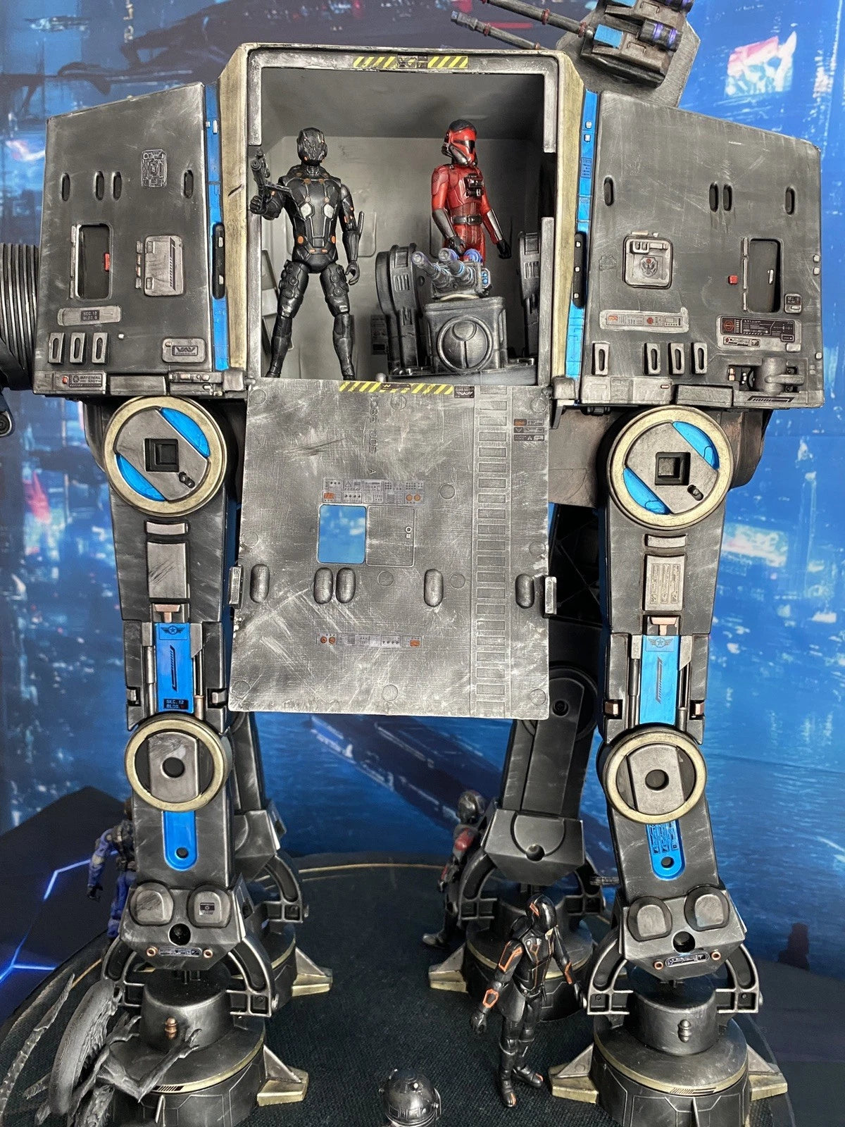 Star Wars AT-AT Aliens Weyland Yutani Custom Imperial vintage Kenner Diorama