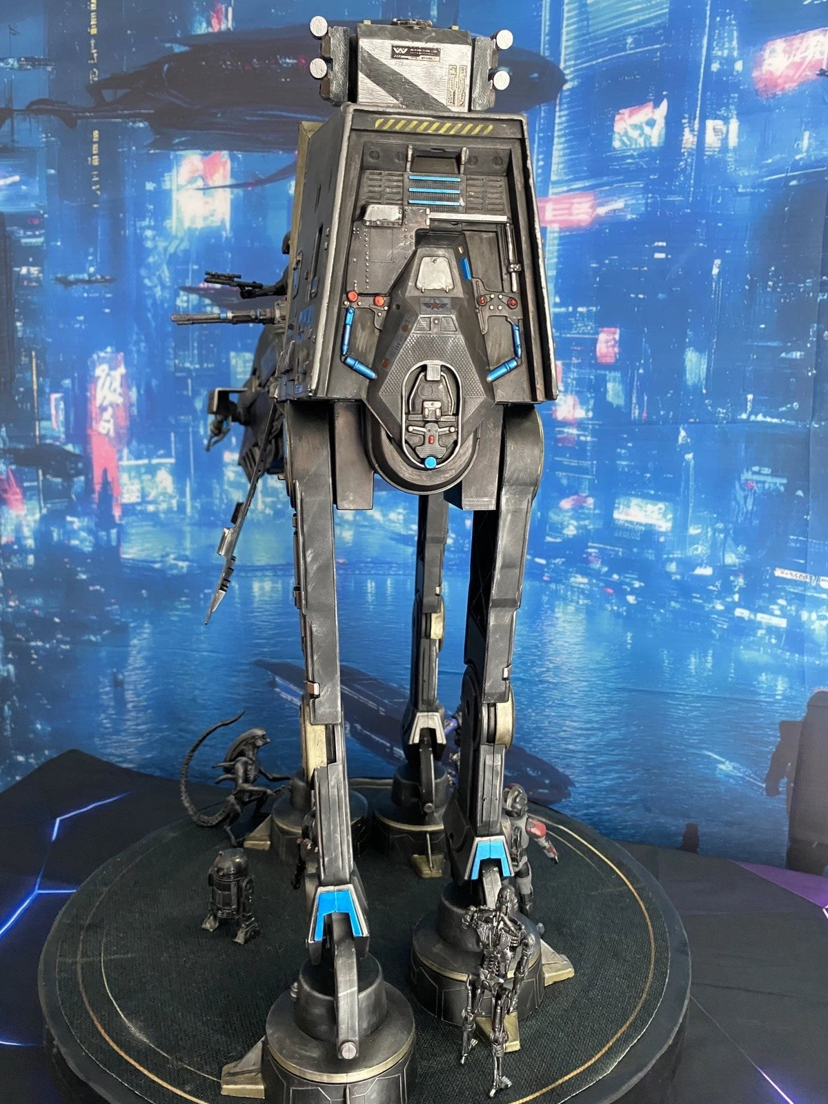 Star Wars AT-AT Aliens Weyland Yutani Custom Imperial vintage Kenner Diorama