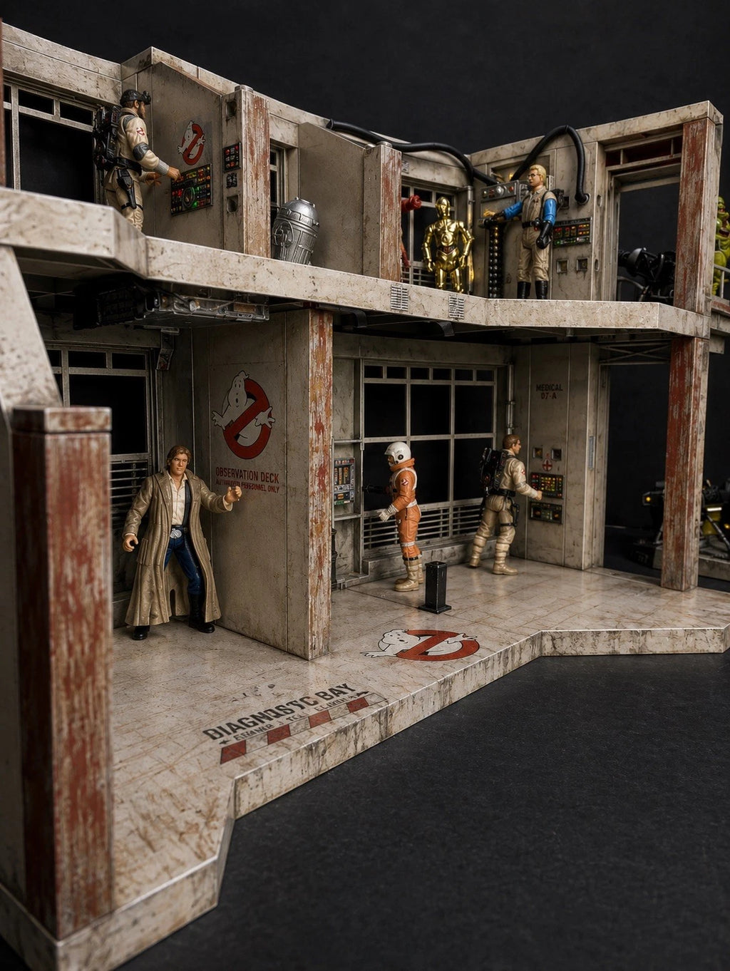 Ghostbusters Custom Vehicle Commission Ecto Repaint vintage Kenner Diorama