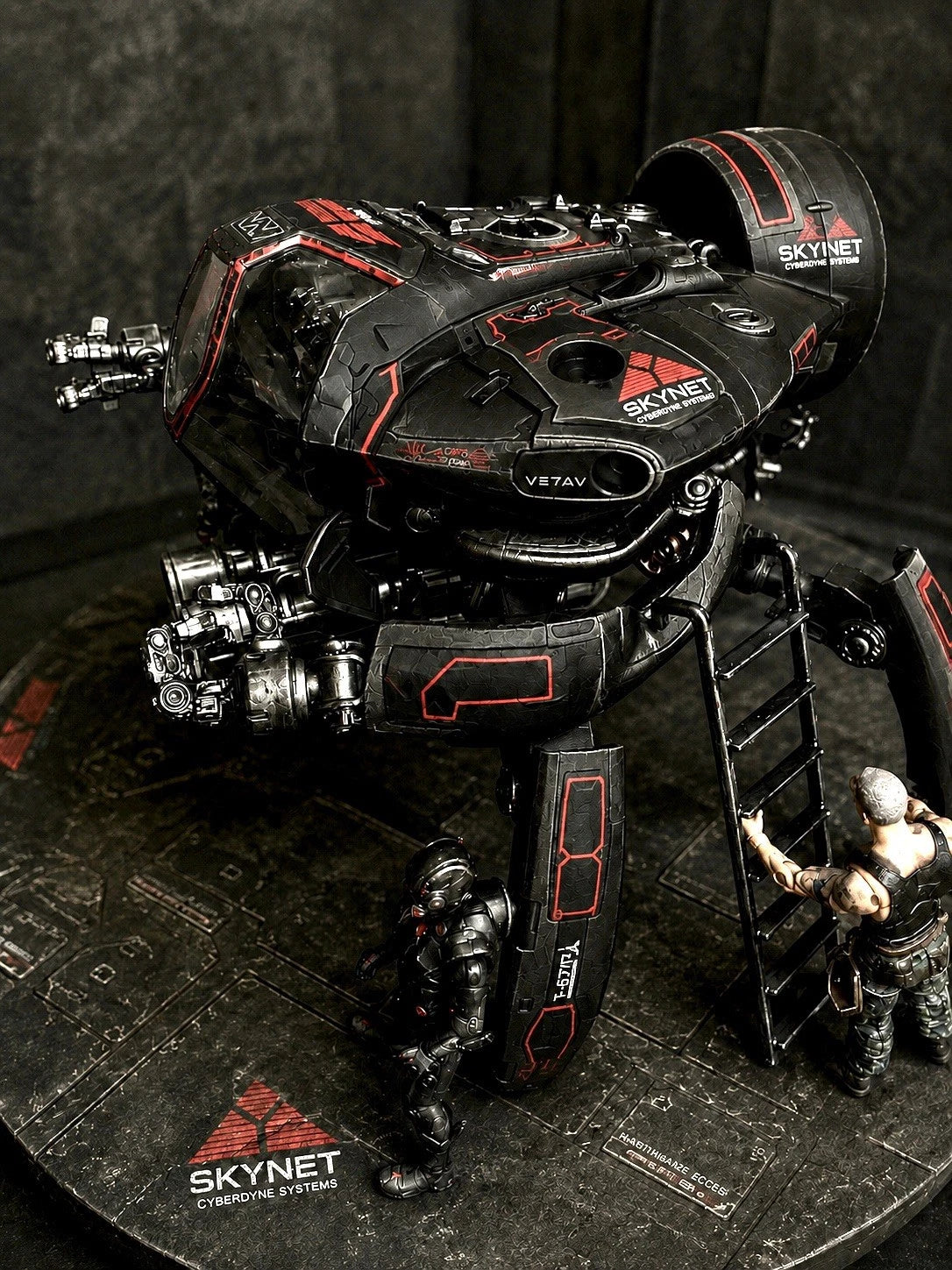Terminator commission Hunter Killer Skynet Cyberdyne Kenner Custom Diorama