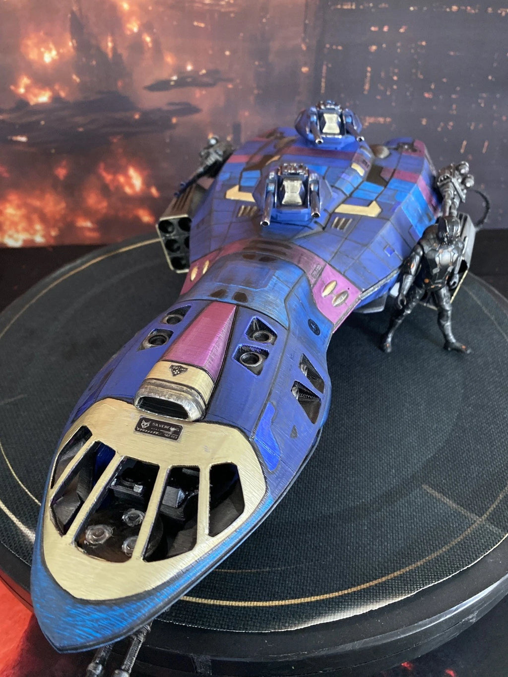 Stargate P9X-4 Viper-Class Gatefront Assault Gunship Diorama Display Custom SG1
