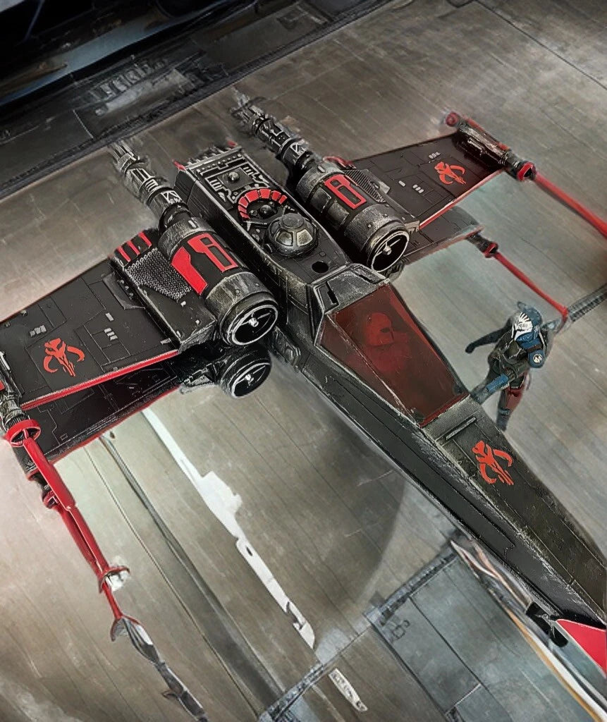 Star Wars X-Wing Fighter Mandalorian Starfighter Bounty Hunter Rogue One Custom