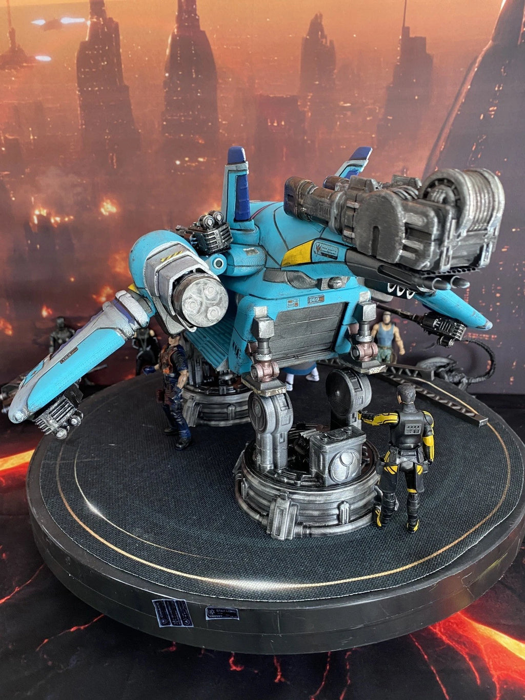 Tyrell Sector Interceptor K-410 | Custom Blade Runner Gunship vintage Diorama