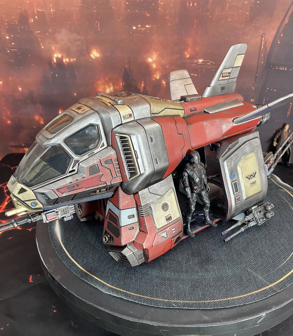 Raven Arc-9 Elysium Security Gunship | Custom Hand-Painted Dropship Diorama