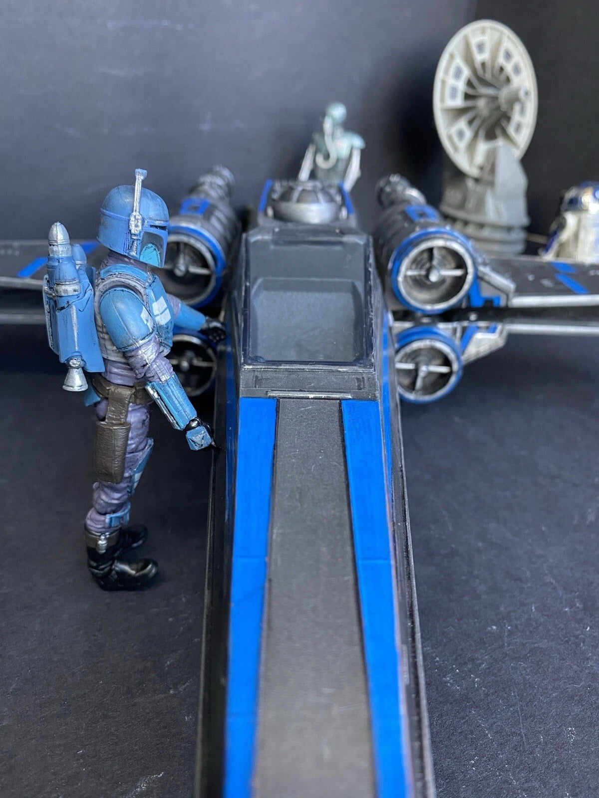 Star Wars RZ-9 “Nightglass” X-wing Interceptor | Custom Starfighter Diorama