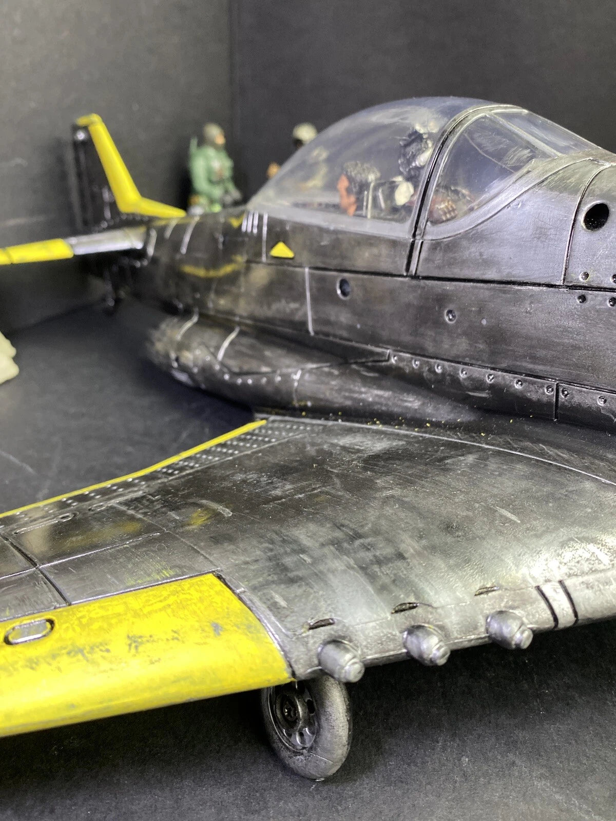 GI JOE COBRA Developmental Night Viper VX-9 Jet Fighter 1:18 handpainted Custom