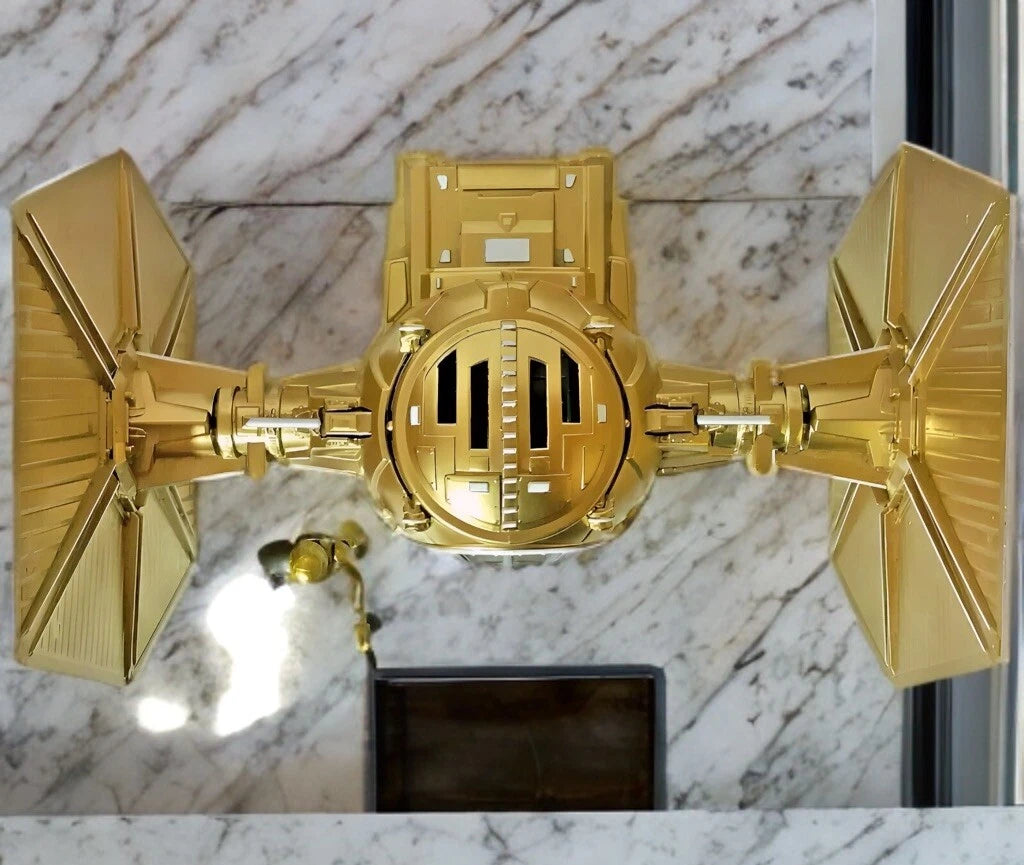 Aurek-Class “Gilded Fang” TIE Fighter | Custom Imperial Starfighter Hand-Painted