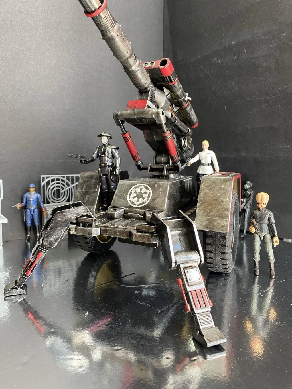 First Order Turbolaser Star Wars Heavy Artillery AV7 Andor Vintage Black Series
