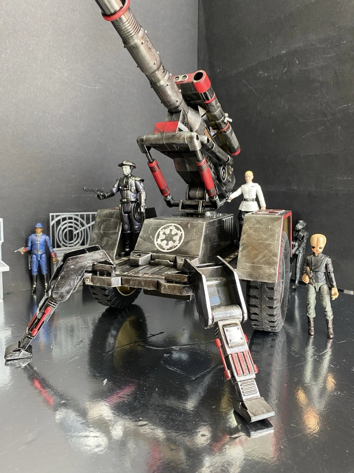 First Order Turbolaser Star Wars Heavy Artillery AV7 Andor Vintage Black Series