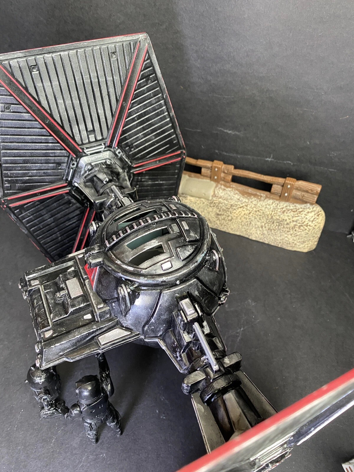 Star Wars Crimson Talon TIE Hunter | Custom Hand-Painted Imperial Tie  Fighter - view 7