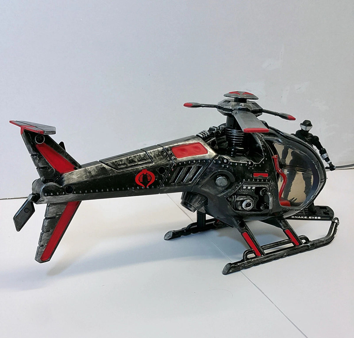 GI JOE COBRA HELICOPTOR DEVELOPMENTAL FANG 1:18 Collectible  Vintage Custom - view 9
