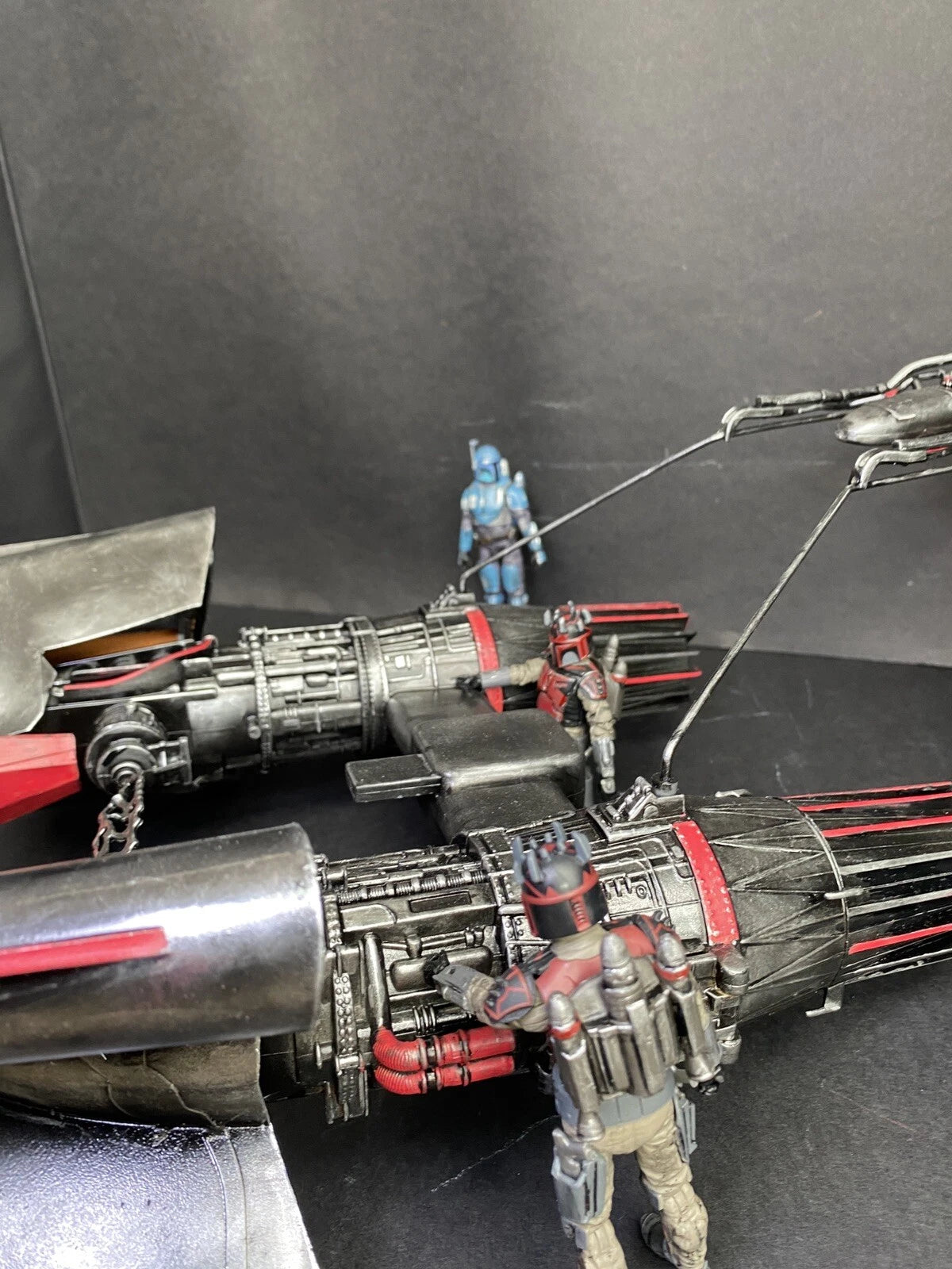 Star Wars Death Watch Pod Racer Original 1999 Kenner Vintage Black Series Empire - view 7
