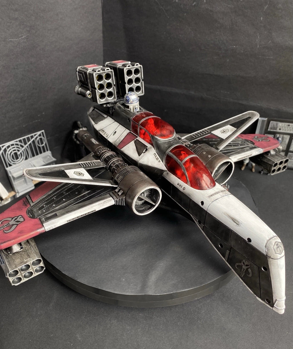 “Red Wraith” Mandalorian ARC 170 Starfighter Star Wars Andor Republic Vintage