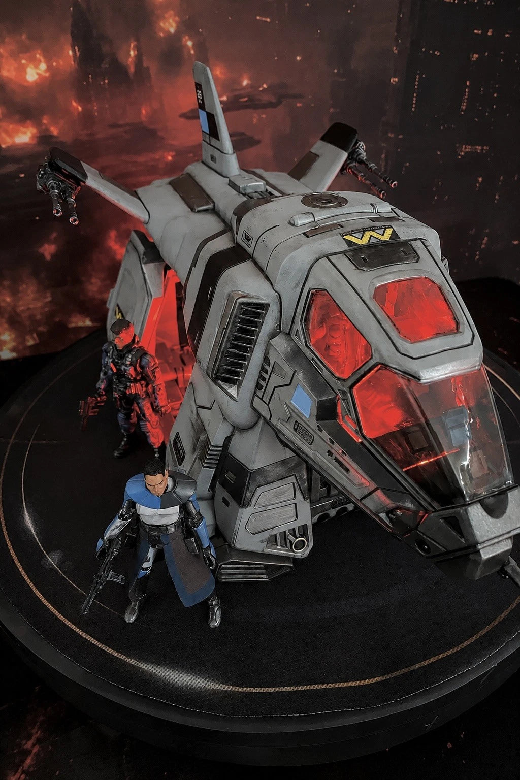 K-26 | Custom Aliens Weyland-Yutani Gunship Diorama  Prometheus Alien Earth