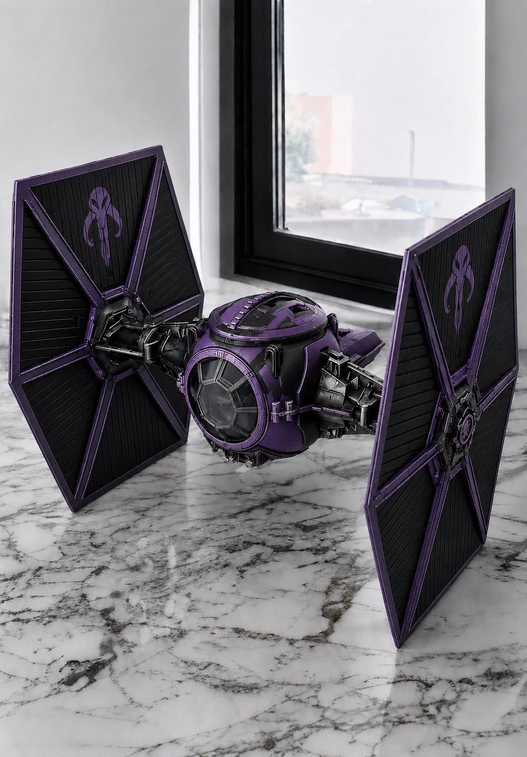 Mandalorian TIE Fighter Commission Star Wars Andor Vintage Sith Kenner Custom