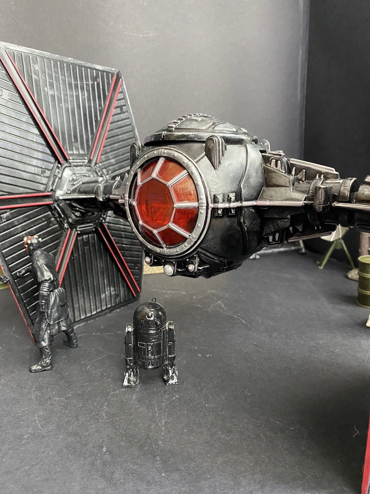 Star Wars Crimson Talon TIE Hunter | Custom Hand-Painted Imperial Tie  Fighter - view 14
