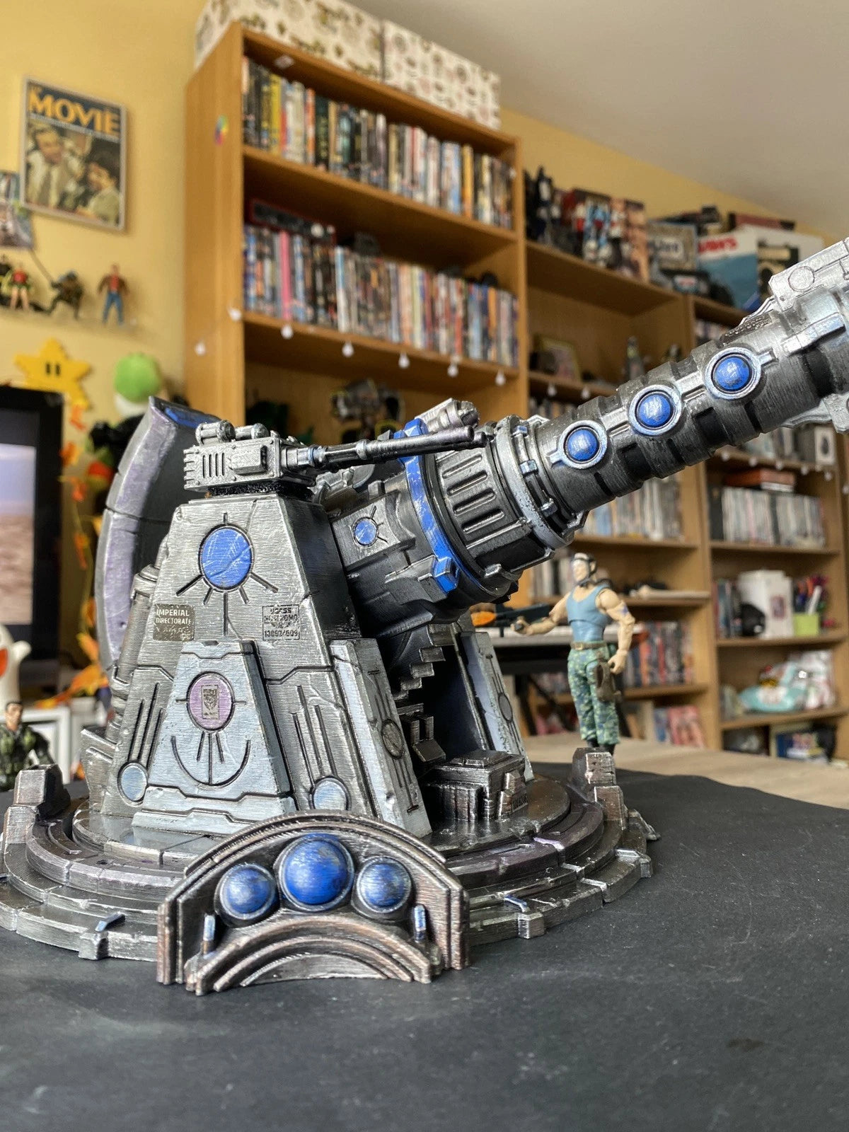 Bastion Sigma-9 Siege Cannon Emplacement | Warhammer 40K Custom Display Terrain
