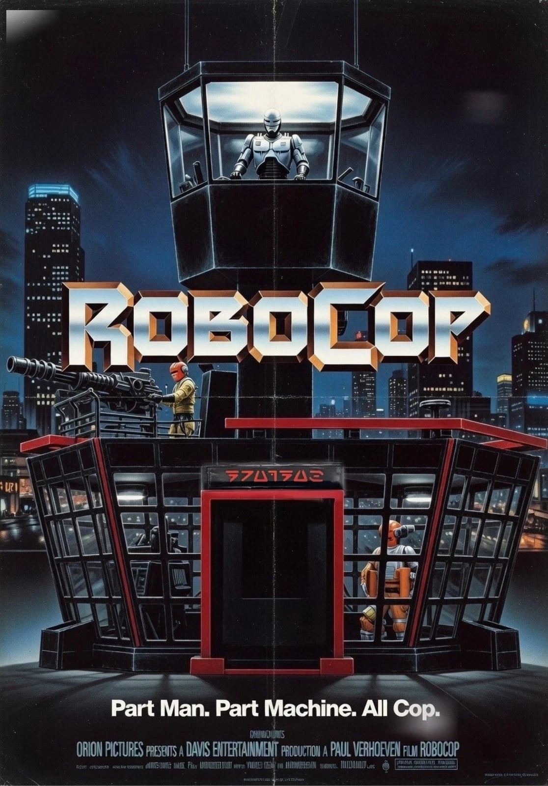 Robocop Ironwatch Sentinel Tower OCP Detroit Security Checkpoint kenner Custom