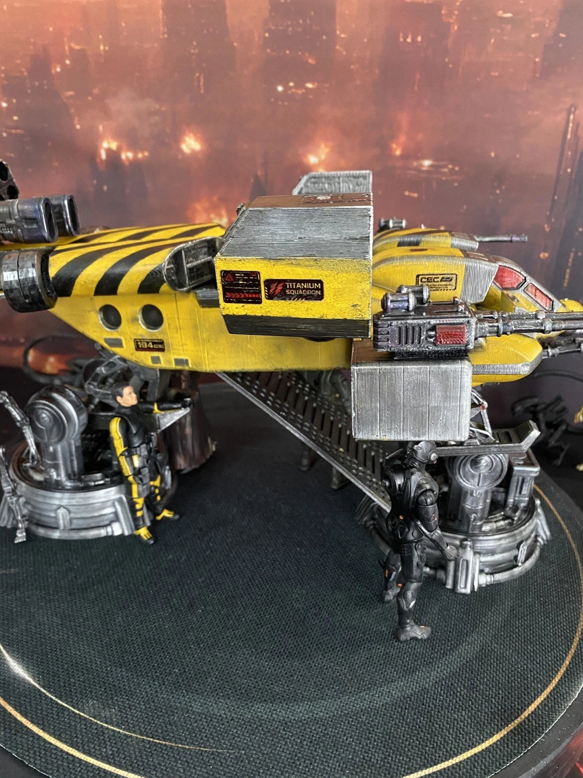 Aliens TITANIUM Gunship Colonial Marines Interceptor Romulus Earth Custom