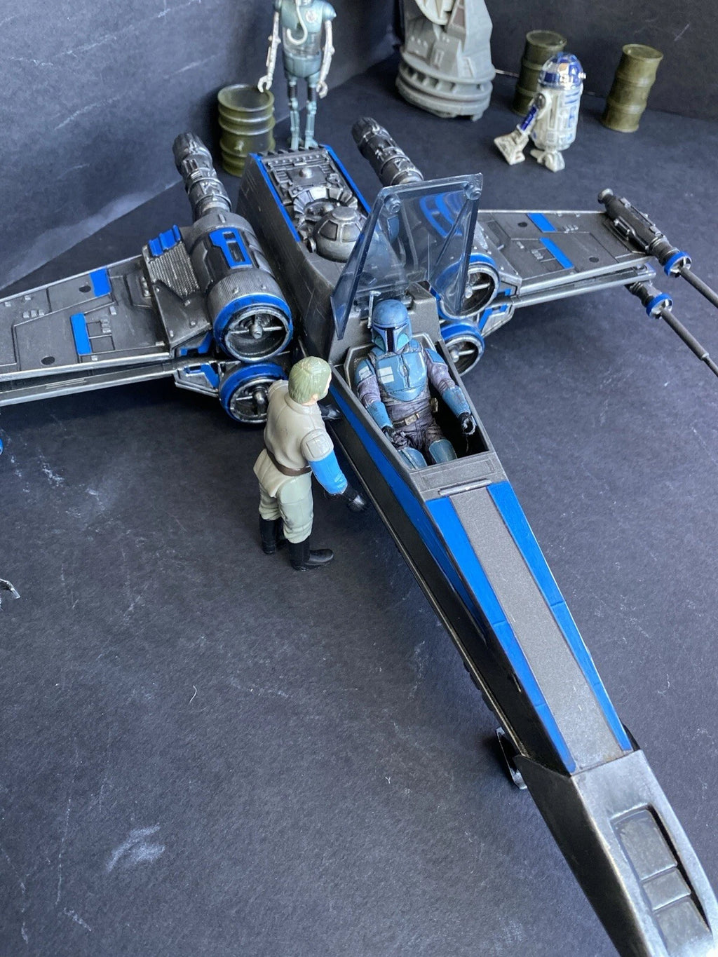 Star Wars RZ-9 “Nightglass” X-wing Interceptor | Custom Starfighter Diorama