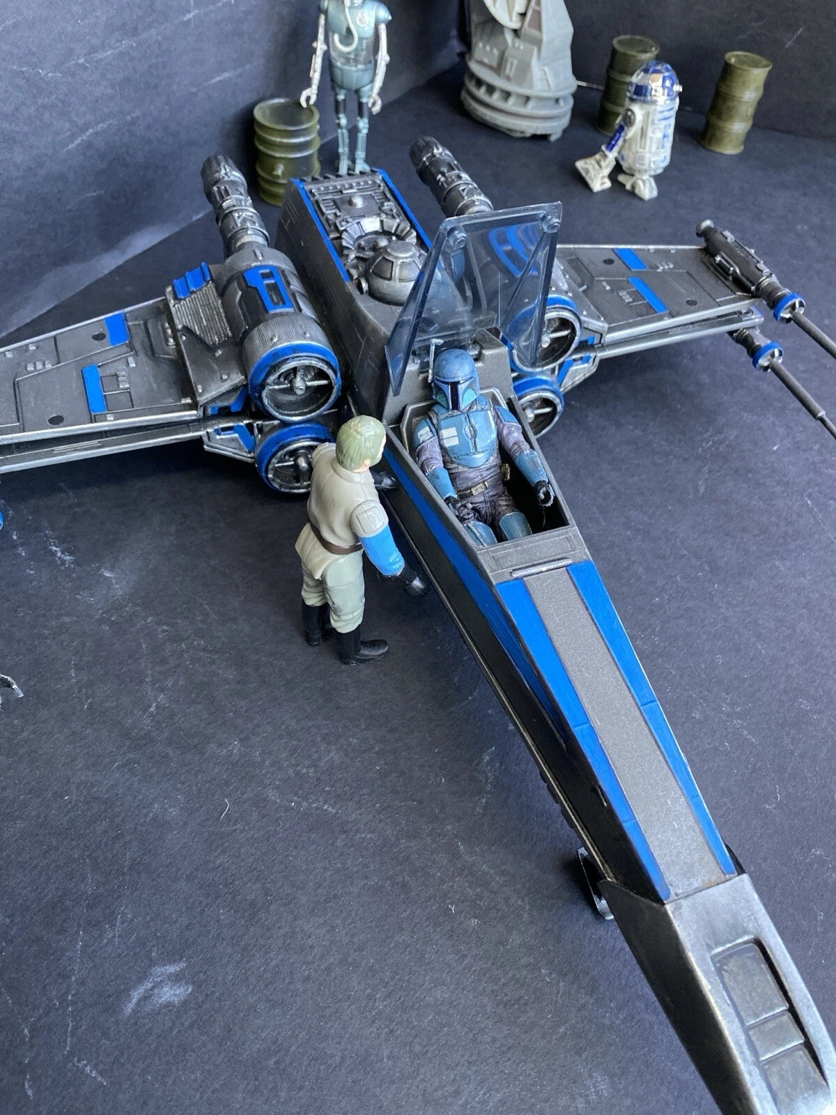 Star Wars RZ-9 “Nightglass” X-wing Interceptor | Custom Starfighter Diorama