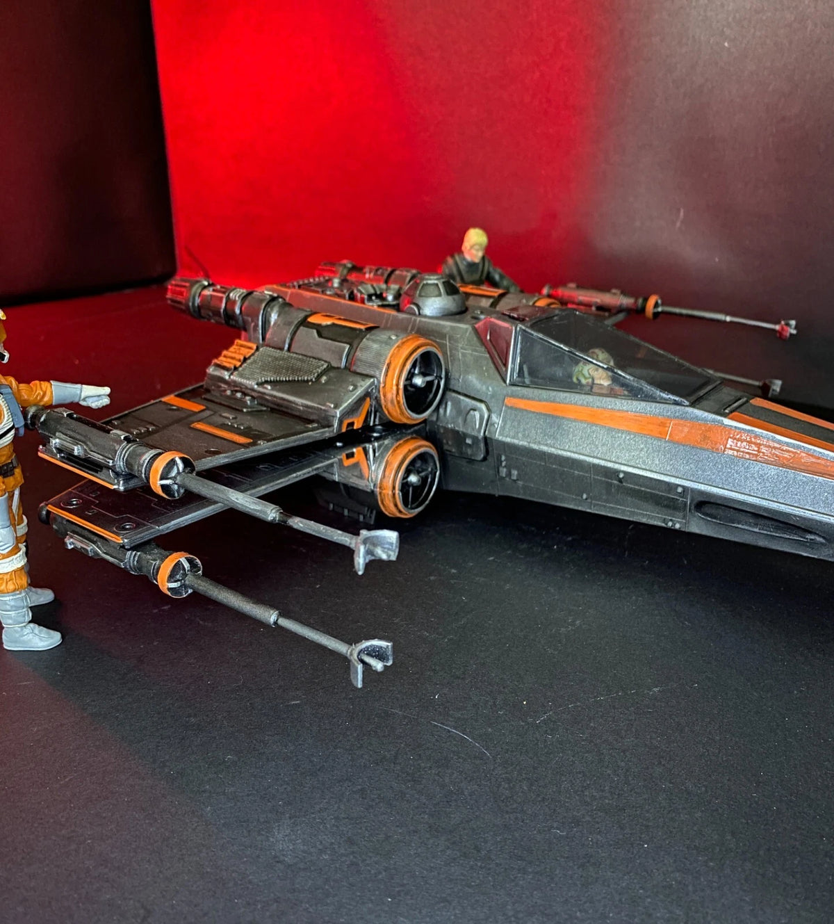 Star Wars X Wing Fighter Vintage Kenner Custom ROTJ Death Star Battle Fighter