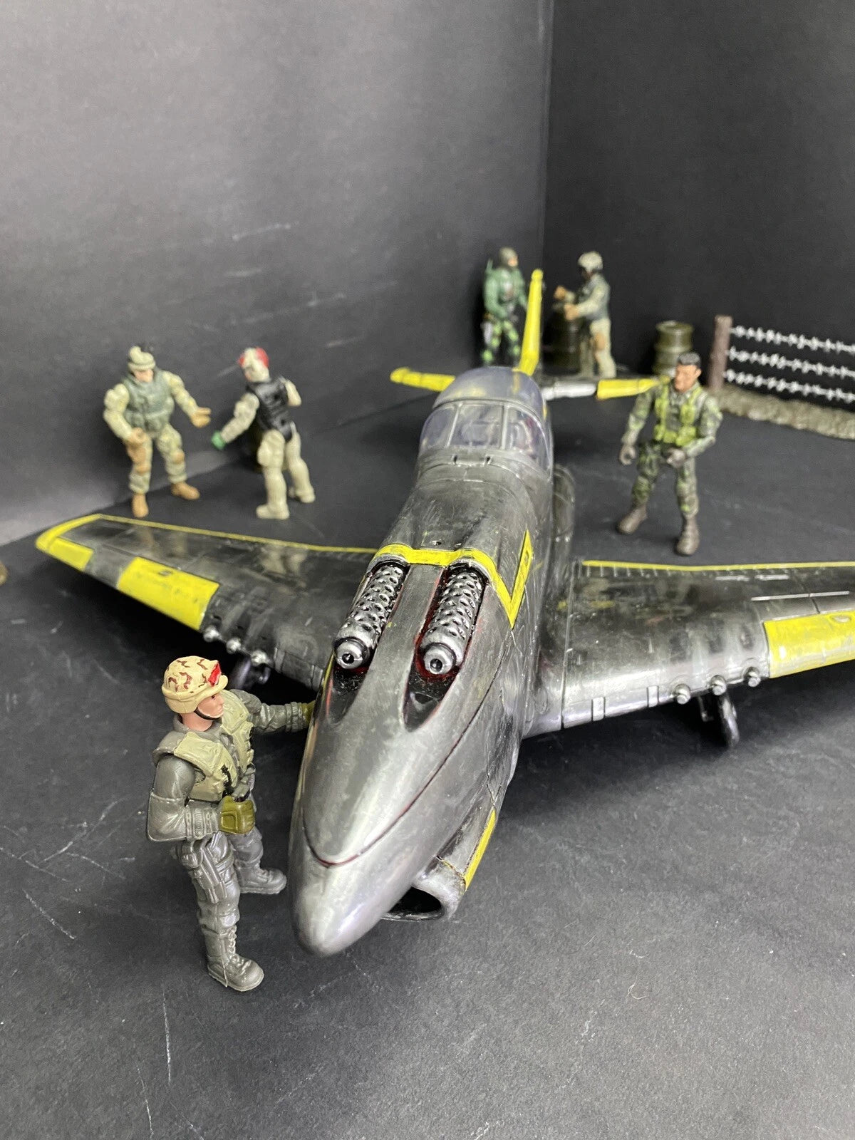 GI JOE COBRA Developmental Night Viper VX-9 Jet Fighter 1:18 handpainted Custom