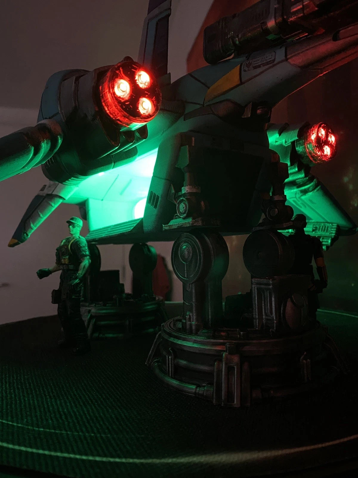 Tyrell Sector Interceptor K-410 | Custom Blade Runner Gunship vintage Diorama