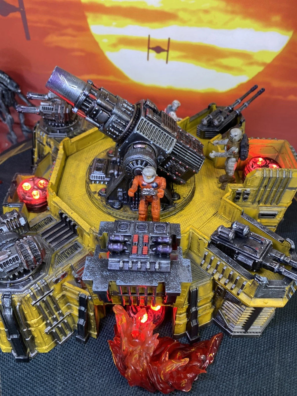 CINDERLINE BATTERY MASK Scale V.E.N.O.M. Siege Emplacement Diorama Hand-Painted
