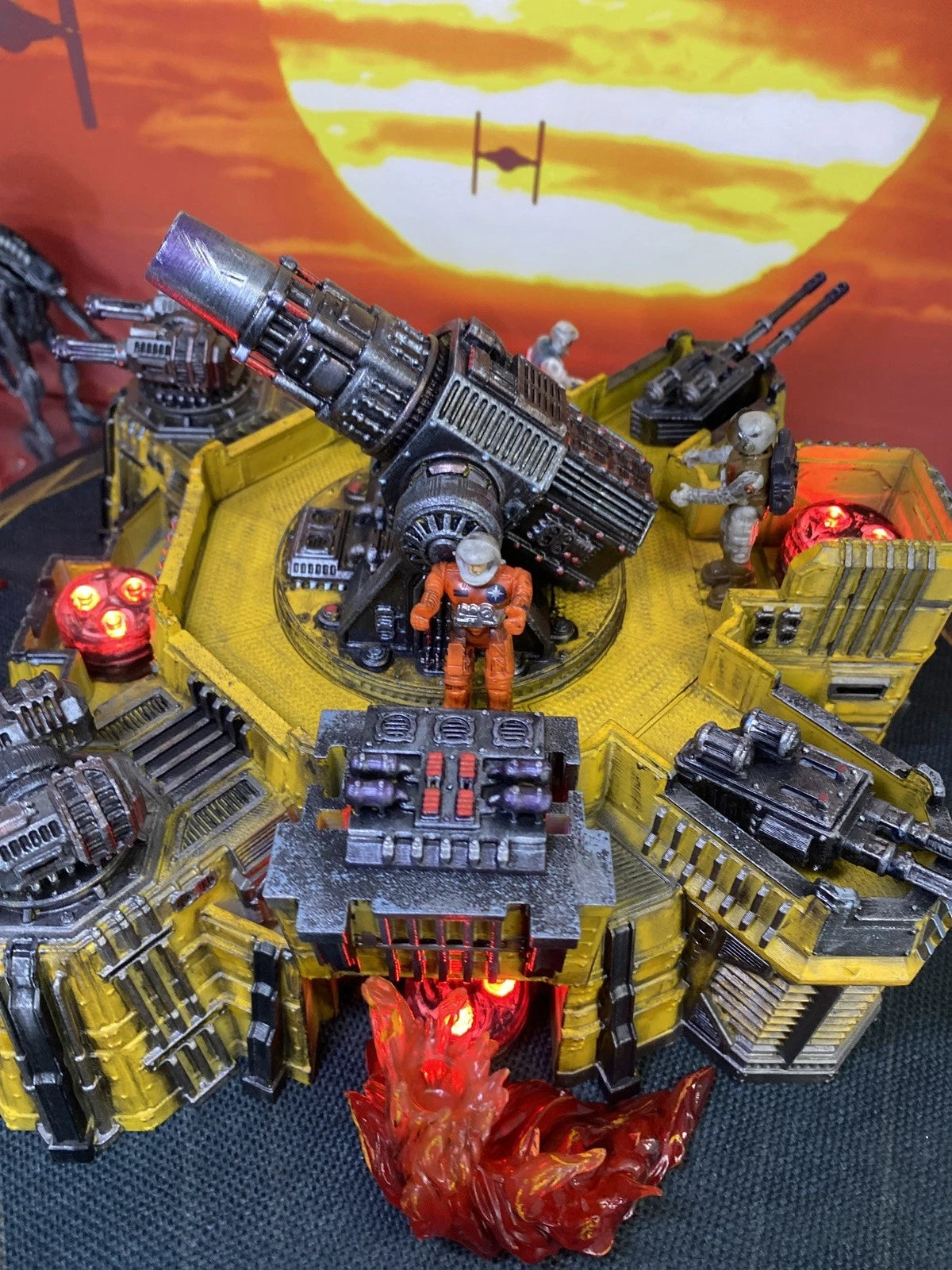 CINDERLINE BATTERY MASK Scale V.E.N.O.M. Siege Emplacement Diorama Hand-Painted