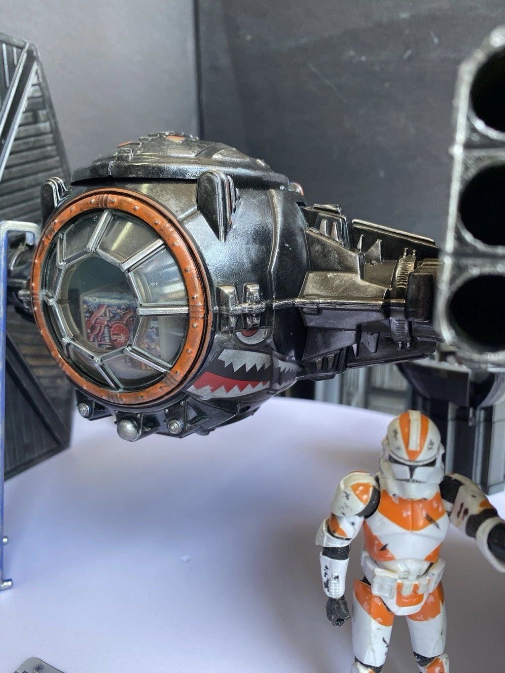 Star Wars TIE Fighter Custom Imperial Andor Rogue One Kenner Vintage Sith Empire