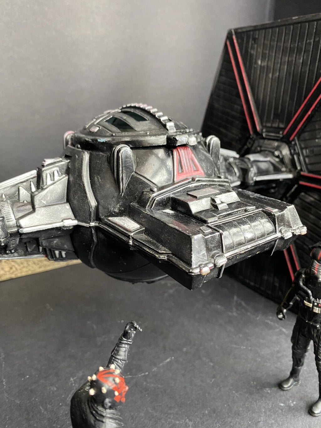 Star Wars Crimson Talon TIE Hunter | Custom Hand-Painted Imperial Tie  Fighter - view 21