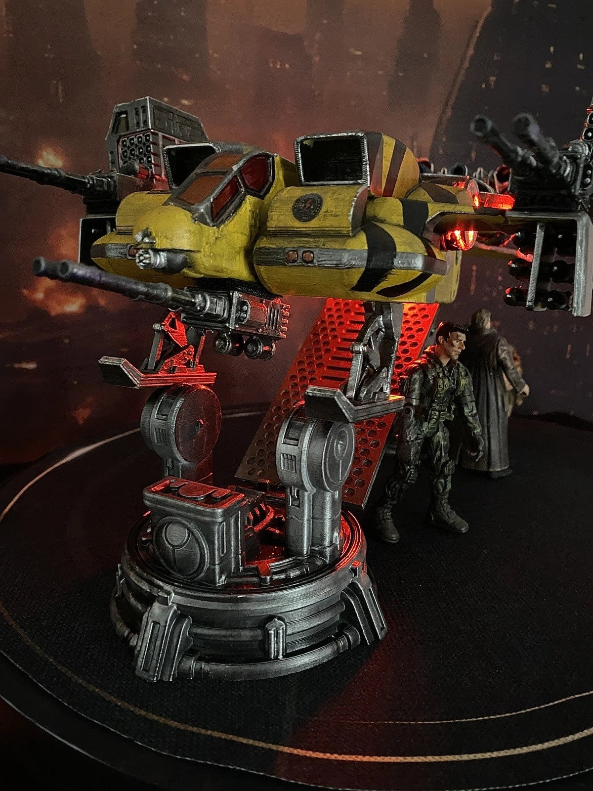 Aliens TITANIUM Gunship Colonial Marines Interceptor Romulus Earth Custom