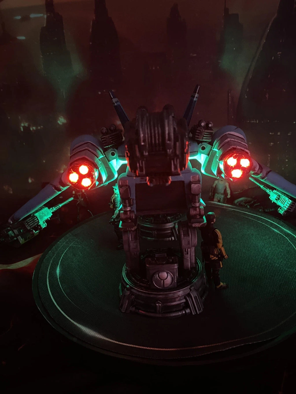 Tyrell Sector Interceptor K-410 | Custom Blade Runner Gunship vintage Diorama