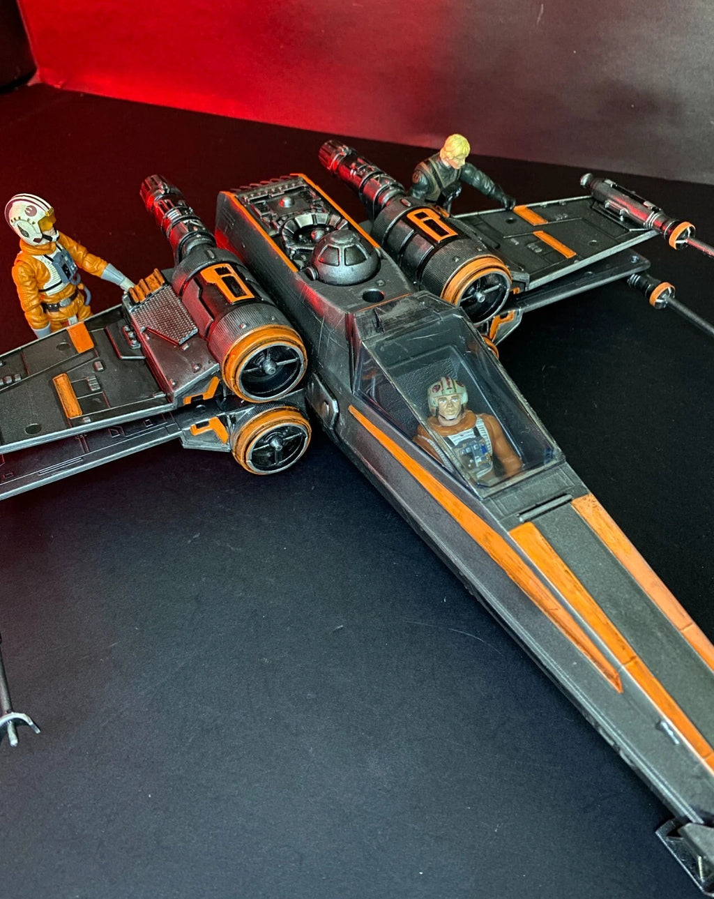 Star Wars X Wing Fighter Vintage Kenner Custom ROTJ Death Star Battle Fighter