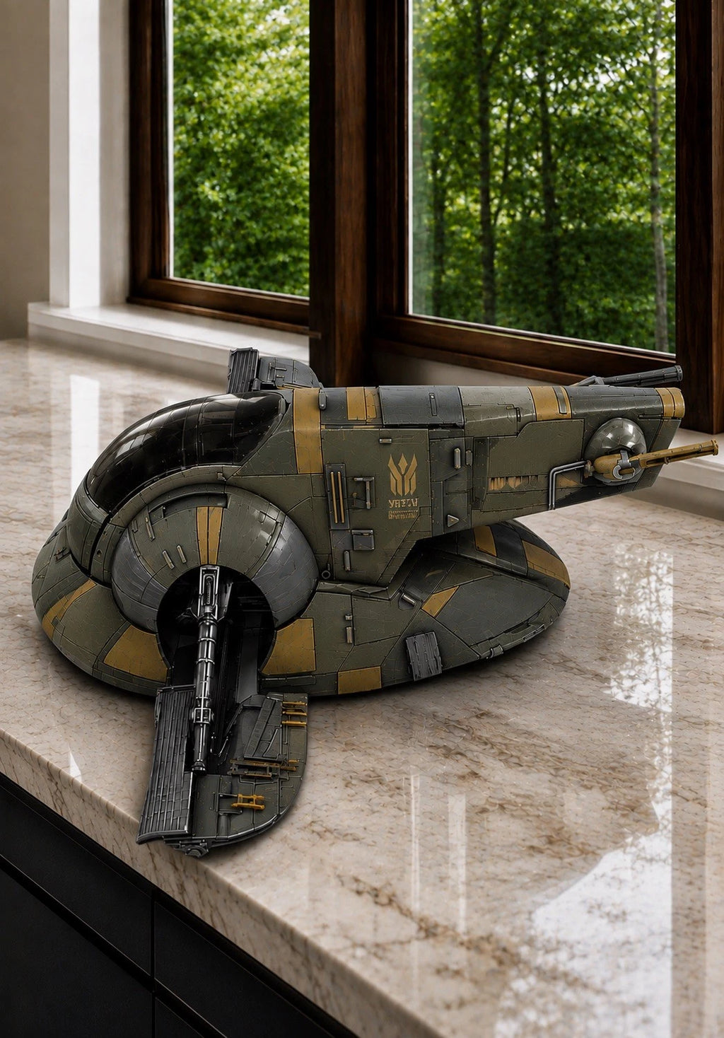Star Wars Slave 1 Boba Fett Mandalorian Custom Repaint Commission Firespray