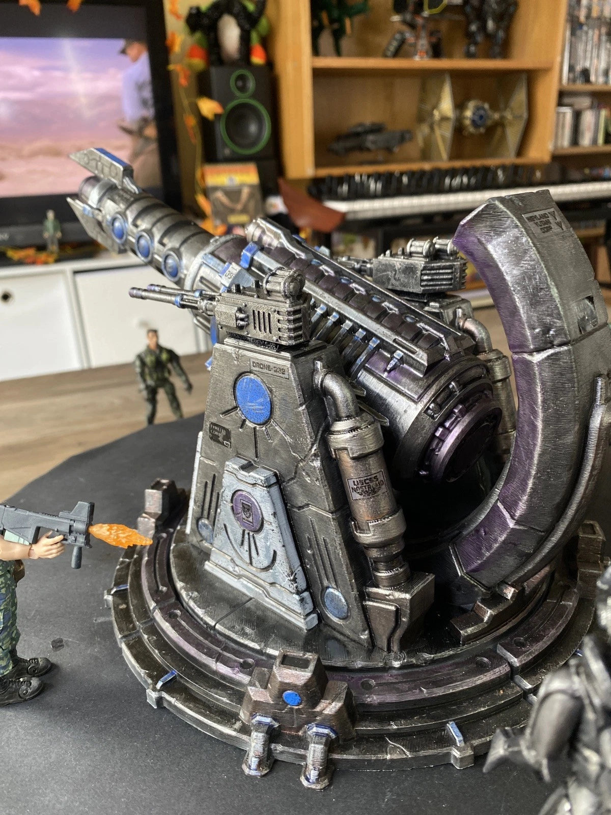 Bastion Sigma-9 Siege Cannon Emplacement | Warhammer 40K Custom Display Terrain