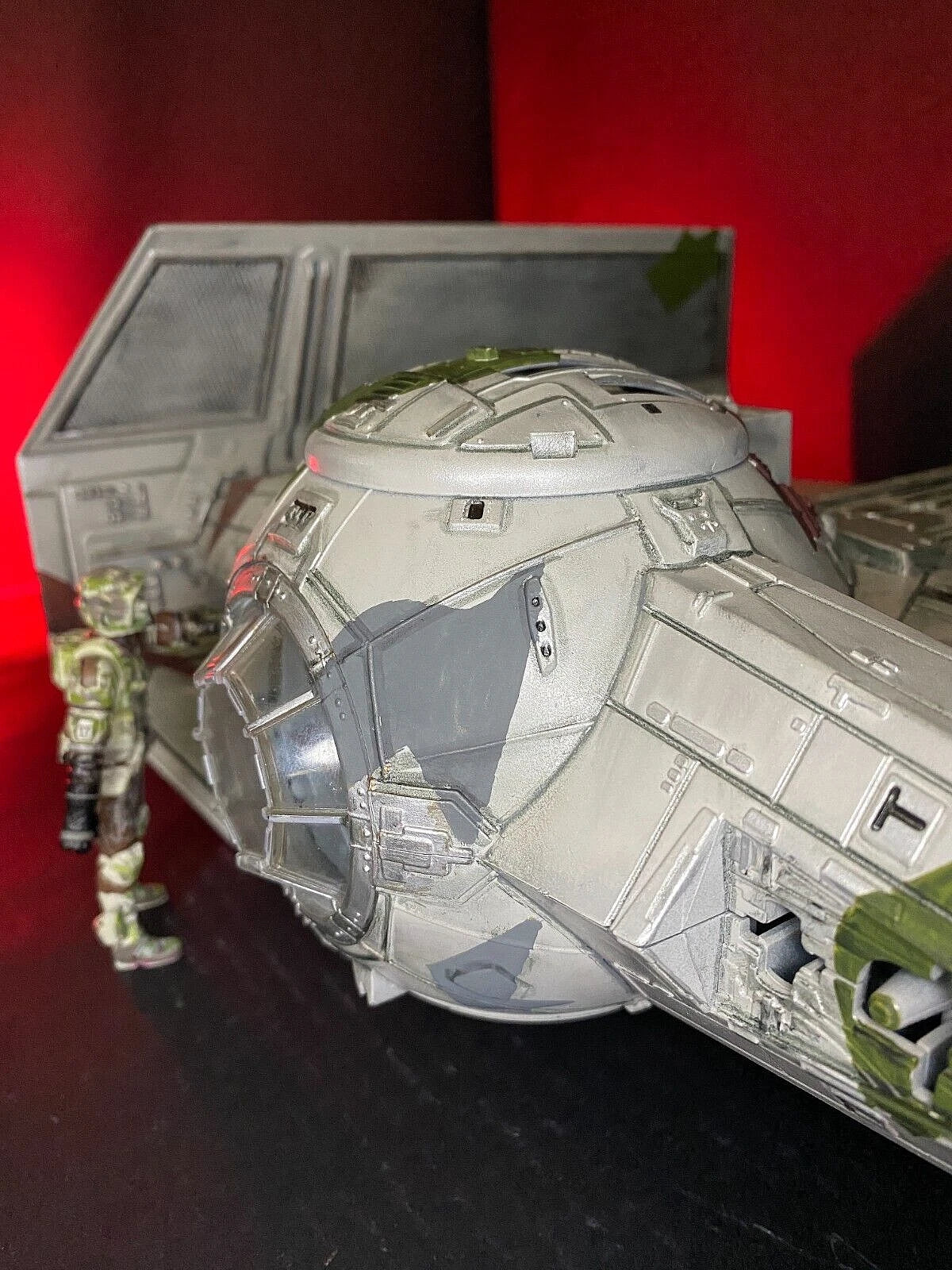 Star Wars Jungle Recon Tie Fighter Interceptor Sith Empire Vintage Kenner Custom - view 14