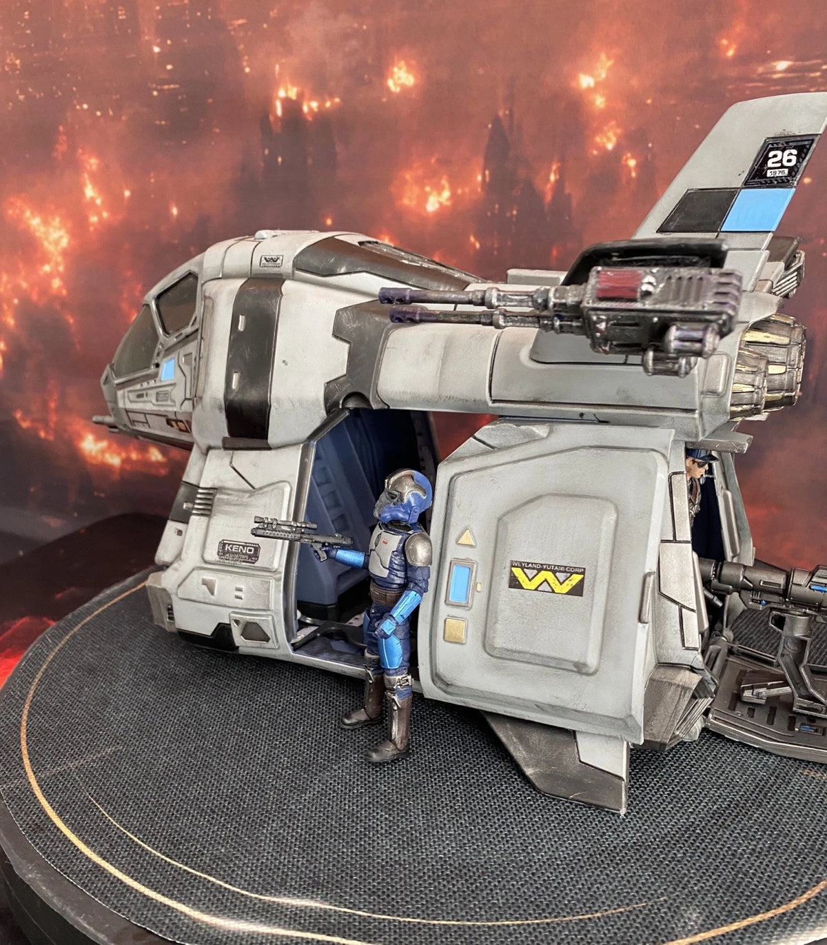 RoboCop OCP Custom Gunship Detroit Police Transport Urban Assault Battle Damaged