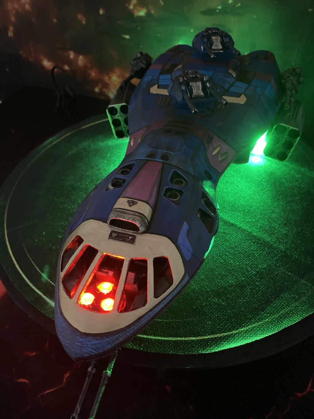 Stargate P9X-4 Viper-Class Gatefront Assault Gunship Diorama Display Custom SG1