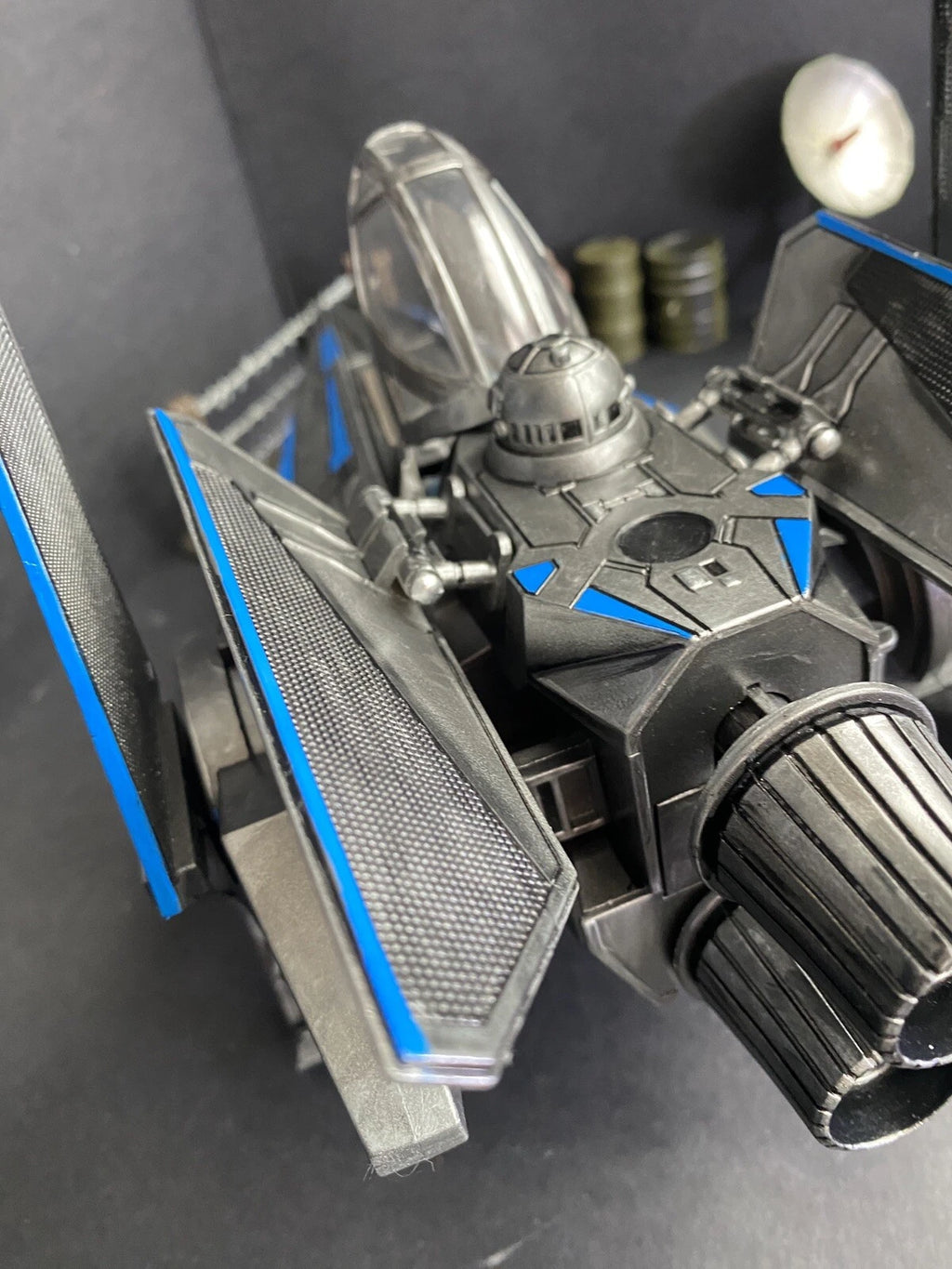 Star Wars V-Wing Interceptor — Blue Sith Maul Shadow Lord refit collectible