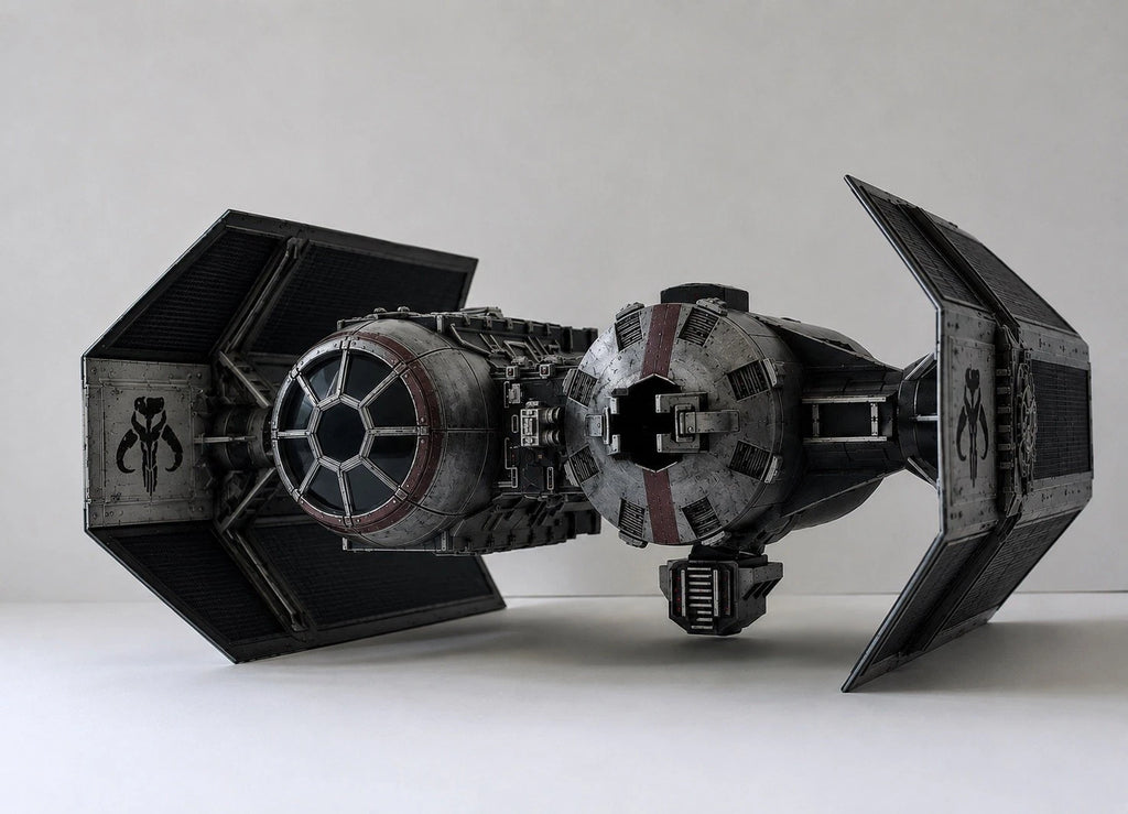 Mandalorian TIE Bomber Commission Star Wars Andor Vintage Sith Kenner Custom