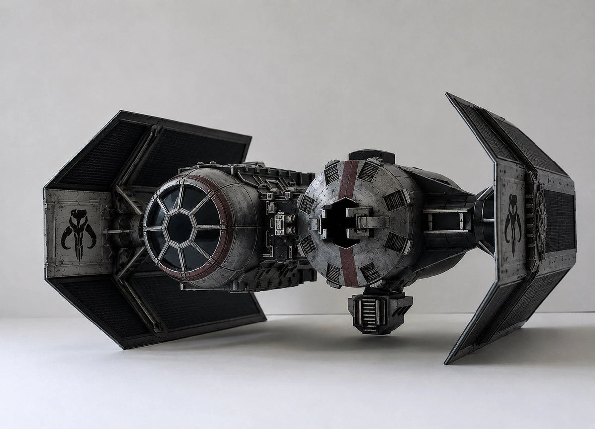 Mandalorian TIE Bomber Commission Star Wars Andor Vintage Sith Kenner Custom