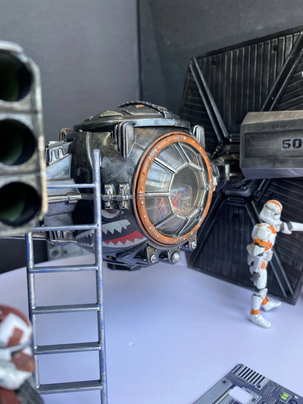 Star Wars TIE Fighter Custom Imperial Andor Rogue One Kenner Vintage Sith Empire