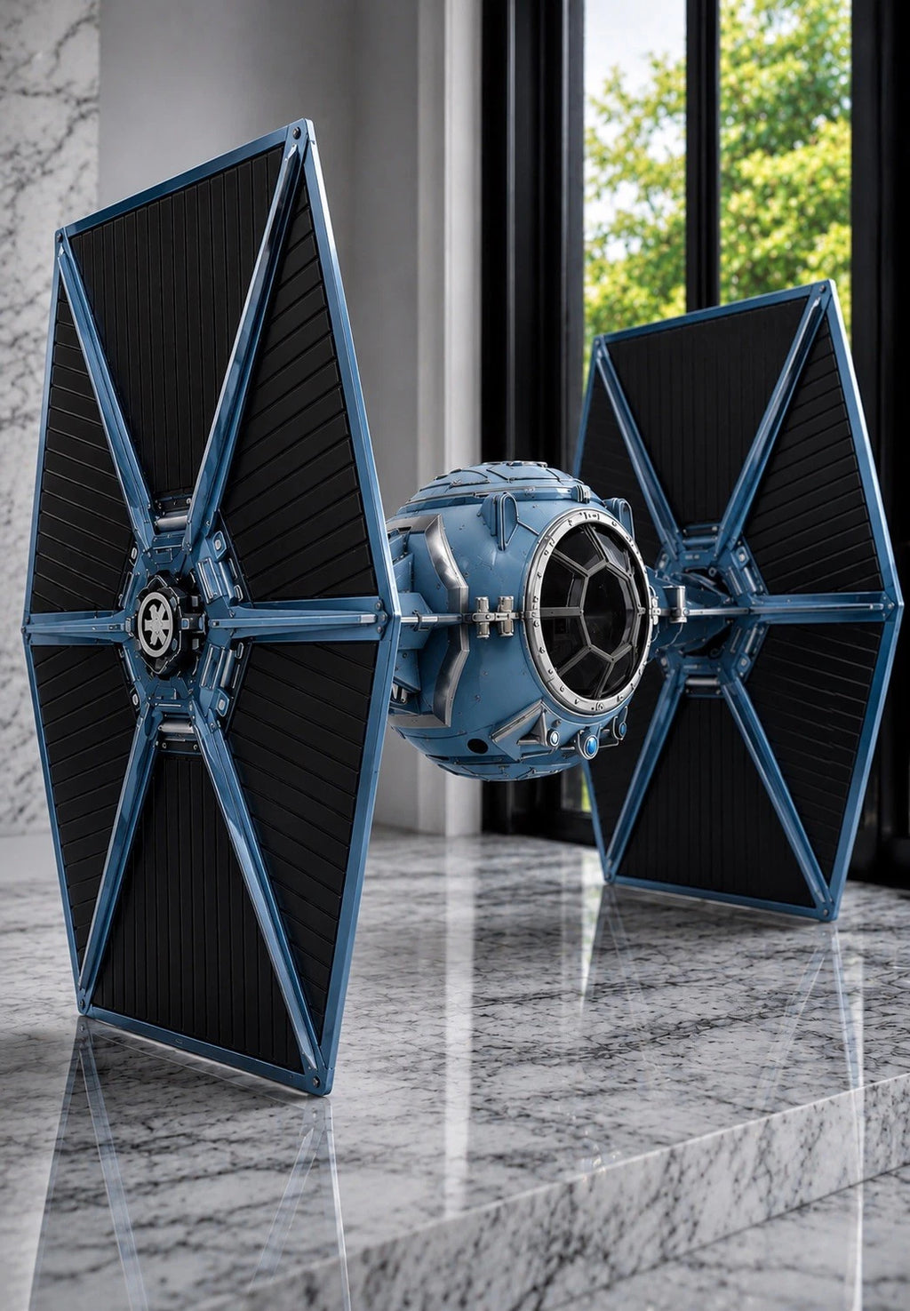 Mandalorian TIE Fighter Commission Star Wars Andor Vintage Sith Kenner Custom