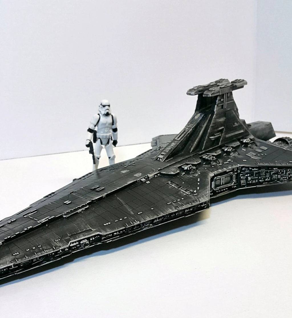 Rare Star Wars Star Destroyer New Hope Empire Vintage Kenner Collectible Custom - view 2