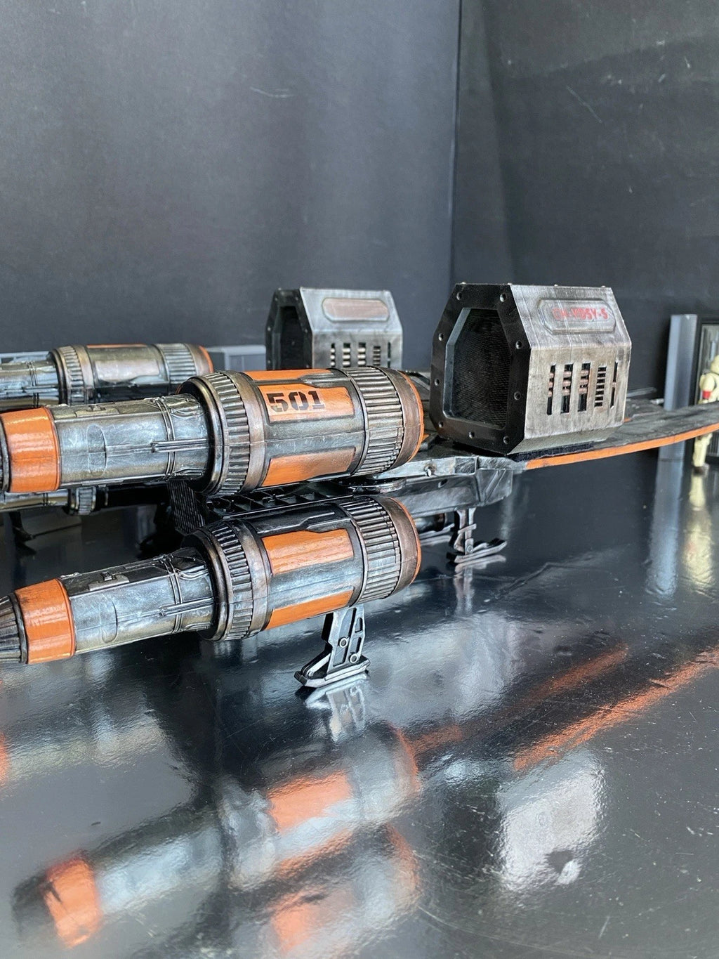 Star Wars U-Wing Starfighter Andor Rogue One Custom Sith Vintage Kenner Imperial